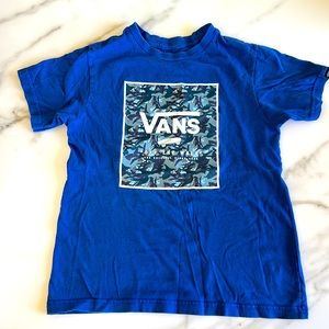Boys Vans t shirt / blue/ size 6